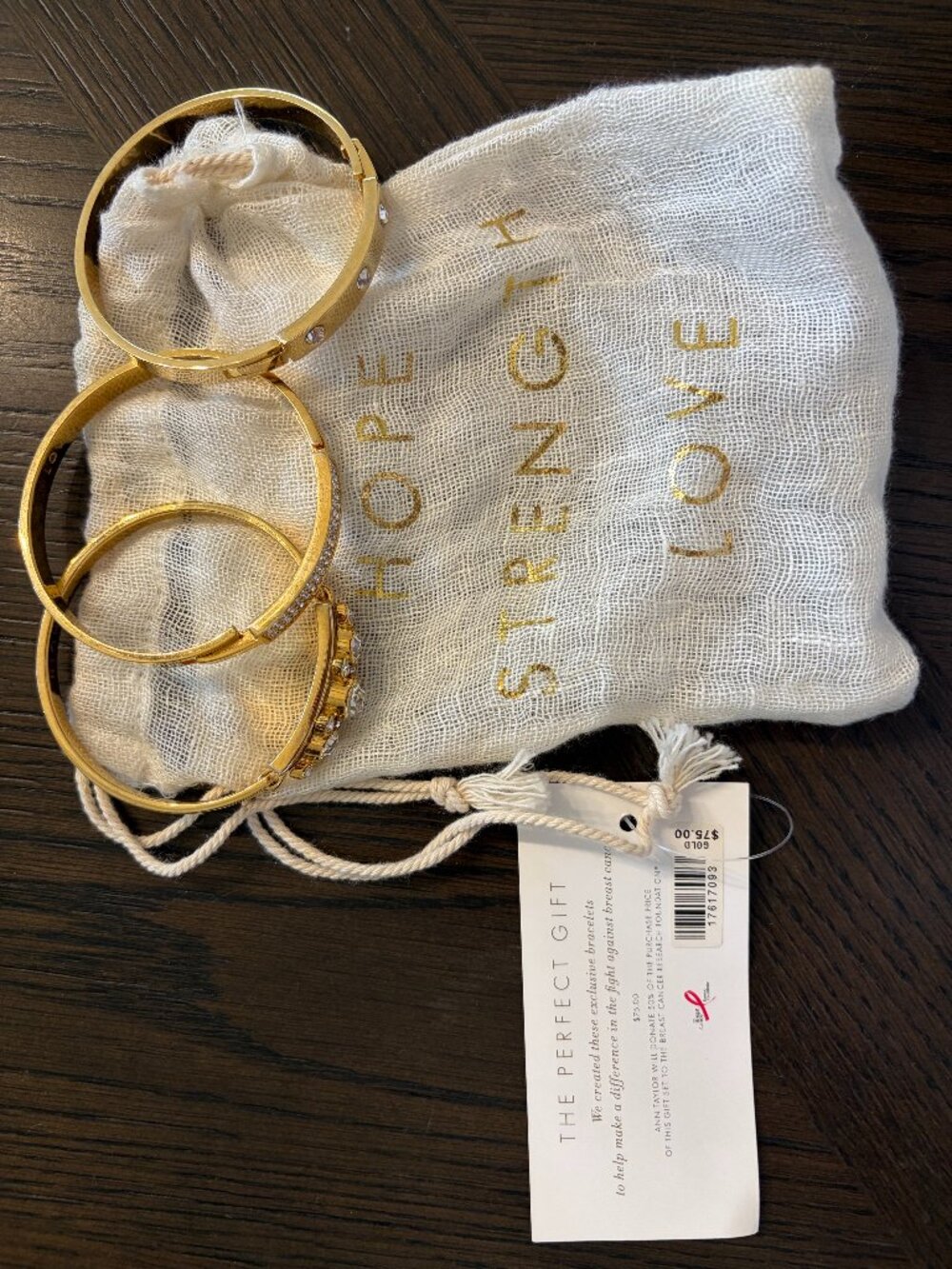 Set of 3 Gold Bangles, Ann Taylor